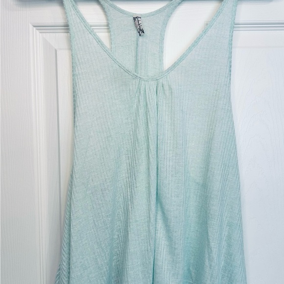 Free People Other - Free People Intimates Light Blue Ribbed Tank size Small